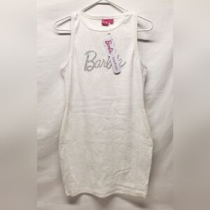 Nwt Limited Edition Barbie White Sleeveless Dress